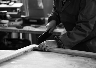 montaggio dei vari pezzi di legno