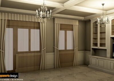 Salone con boiserie