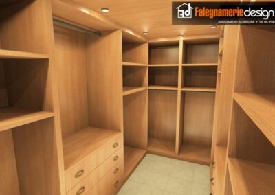 Camera da letto con cabina armadio