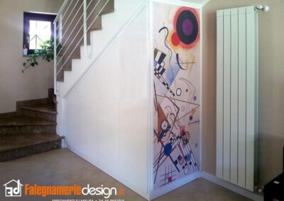 sottotetto con decorazione