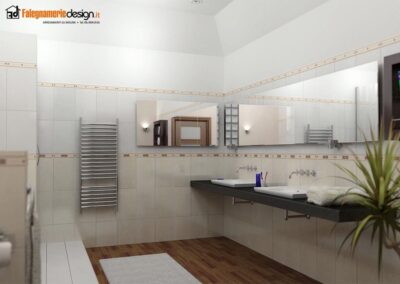 Bagno i vero legno su misura