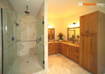 Bagno completo in vero legno