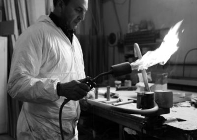 Lavorazione del rattan con il fuoco cerveteri
