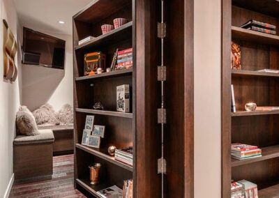 Porta con libreria bifacciale