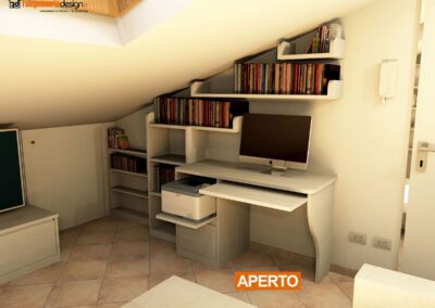 Scrivania in vero legno per piccoli ambienti