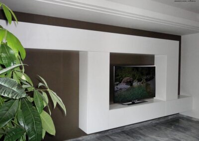 Parete per tv in soggiorno