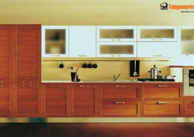 Cucina moderna con legno a vista