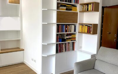 Libreria su misura in vero legno
