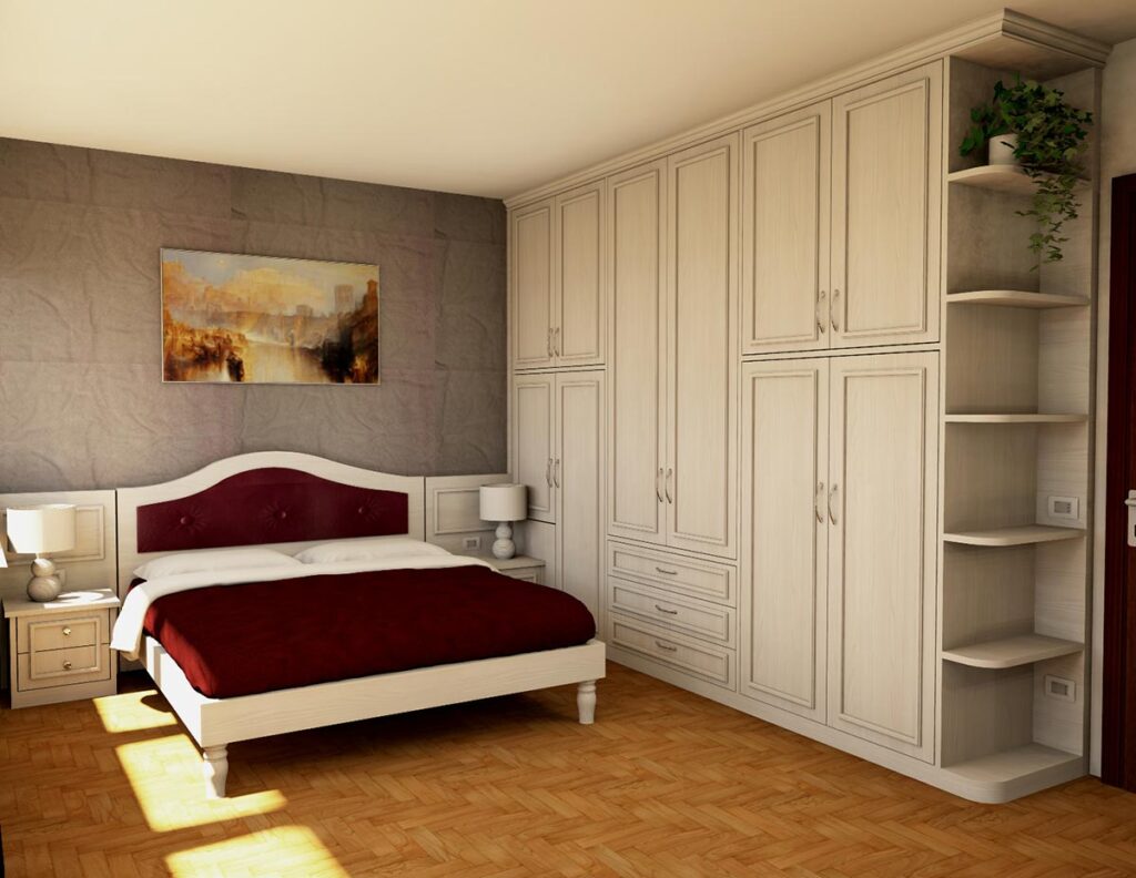 Armadio per camera da letto in stile classico