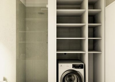 Armadio bagno per lavatrice