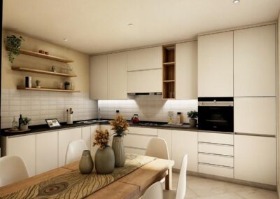 Cucina ad angolo moderna