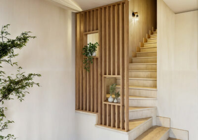 Divisorio di Design con doghe in legno