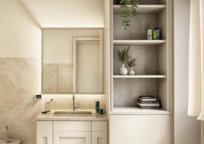 Mobile bagno con mobile lavatrice