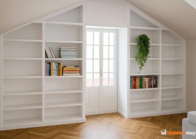 Libreria in mansarda
