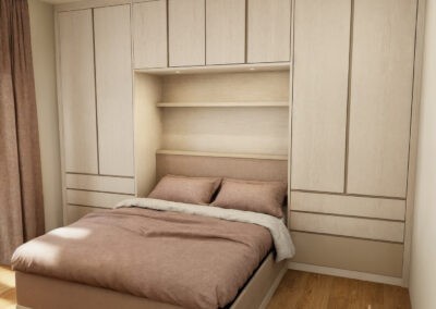 Camera da letto con armadio a ponte
