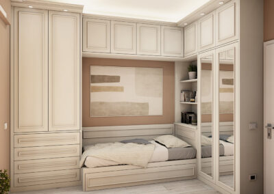 Cameretta con letto a ponte