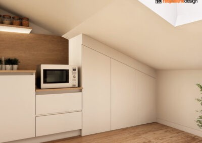 Cucina mansardata