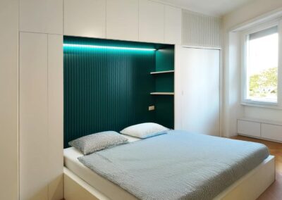 Camera da letto con armadio a ponte