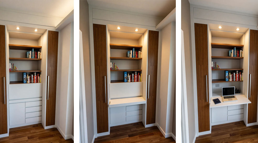 Come Integrare un Home Office in un Soggiorno Piccolo: 5 Soluzioni Artigianali su Misura