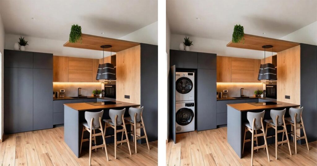 Cucina artigianale in vero legno su misura