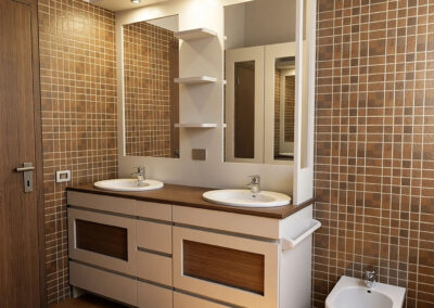Mobile bagno con doppio lavabo