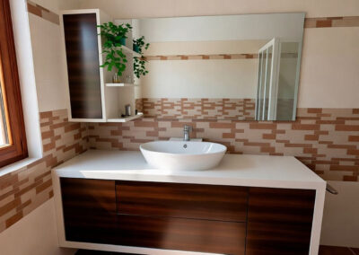 Mobile bagno con cassettoni