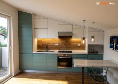 cucina sottotetto
