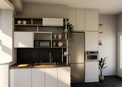 Cucina bianca moderna