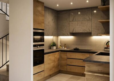 Cucina moderna in legno
