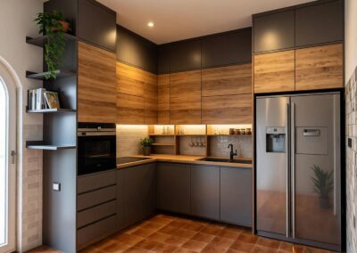 Cucina moderna in legno