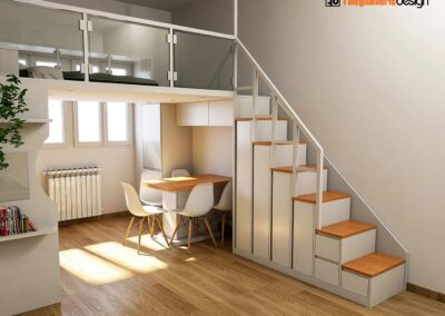 Soppalco su misura in vero legno