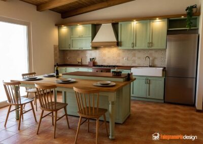 Cucina classica con isola