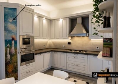 Cucina classica con decorazione