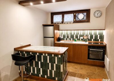 Cucina piccola con penisola
