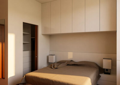 Camera da letto con armadio a ponte