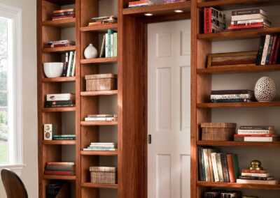 libreria che riveste la parete