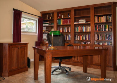 libreria in vero legno