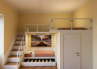 soppalco con più posti letto