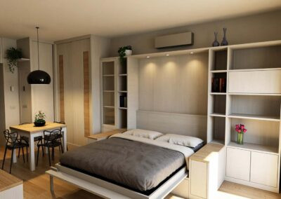 letto a scomparsa con stampa