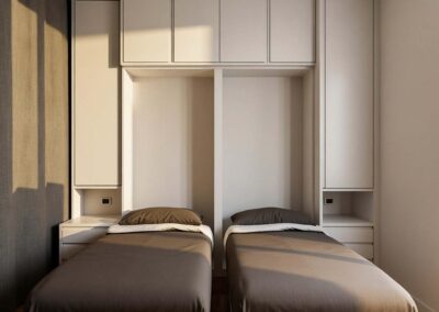 Letto singolo doppio a scomparsa