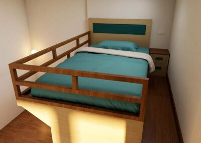 Letto a soppalco per cameretta bambini