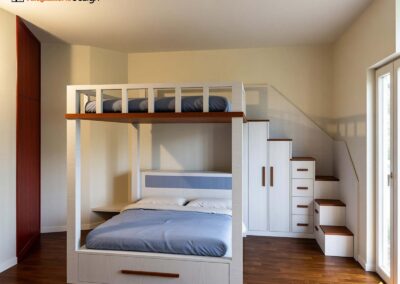 Letto matrimoniale a soppalco