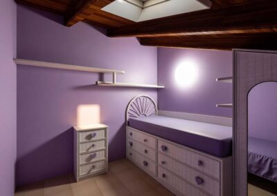 Letto a soppalco rialzato