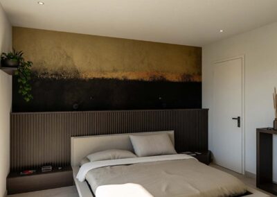 Letto in legno moderno